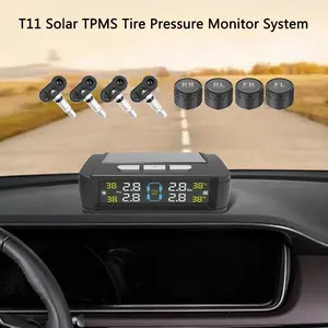 LCD Display TPMS Tires | Solar/USB Auto Security Alarm