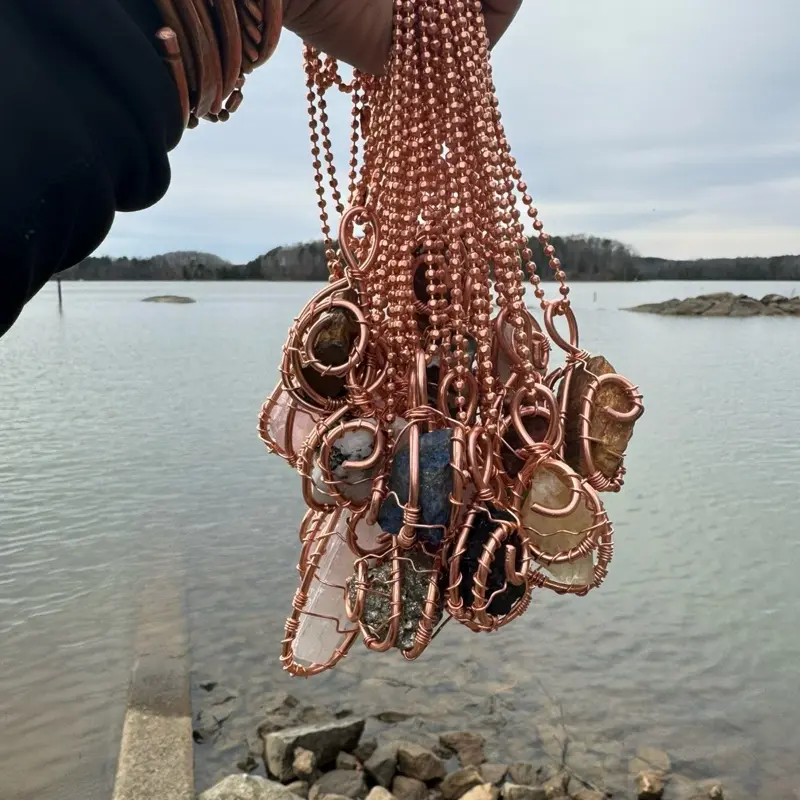 Abundance Attractor Copper Necklace by Sol Visions