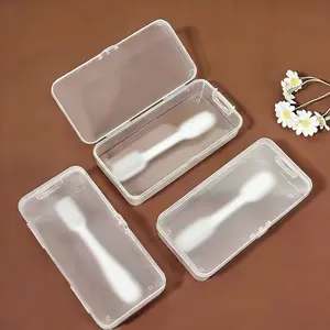 Transparent Plastic Storage Box, Lightweight Durable Organizer, Clear View for Easy Access, Ideal for Small Items, Home & Office Use
