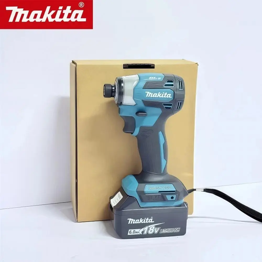 Makita DTD173 Lithium-Ion Drill-Driver Set, Cordless Hand Drill & Impact Screwdriver, Multifunctional Household Electric Tool with Battery & Accessories for Drilling/Screwing