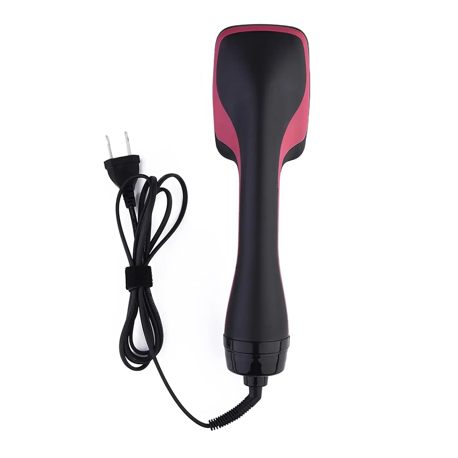 2-in-1 Negative Ions Hot Air Brush - 1-Step Hair Dryer & Blowout Styler, Straightener & Curler, Anti-Frizz Anti-Static Hair Styling Tool for Beginners
