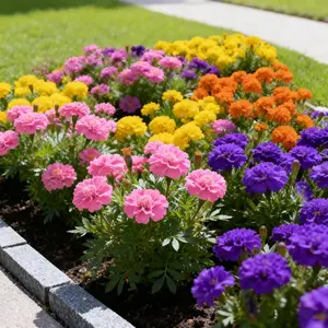 Marigold Seed Mixed Colors – Heirloom Annual Flowers for Outdoor Garden & Pots