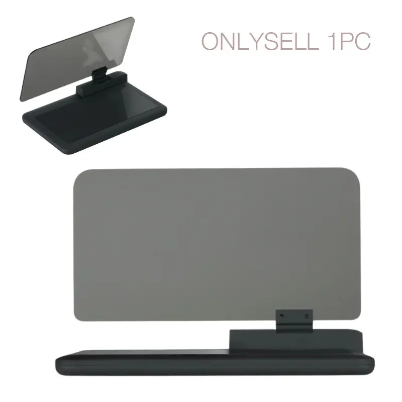 Car Phone Mount HUD Reflective Film, HD Anti-Ghosting Projection Screen, Smartphone Speed Display, Clear Day & Night Visibility