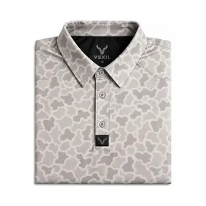Vexil Brand – Western Pearl Polo - Retro Camo | White