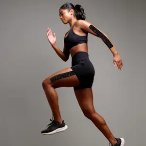 HEALI Black Camo Kinesiology Sports Tape | Cotton | 20 Pre-Cut Strips | 10in x 2in (25cm x 5cm)