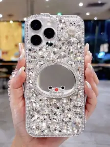 Luxury Rhinestone Mirror Phone Case for iPhone 16 Pro Max – Crystal Protective Cover