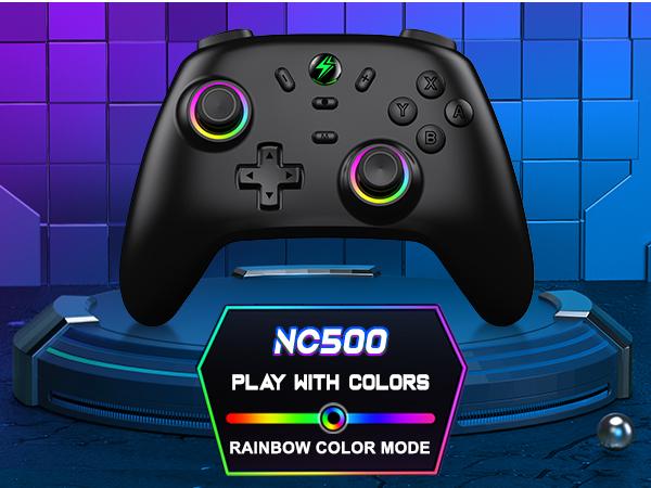 ESYWEN Switch Controller for Nintendo Switch/Lite/OLED, Hall Joystick Wireless Switch Pro Controller support iOS/Android/Windows PC, Switch Remote Joystick Gamepad with RGB/Turbo/Motion Control/Vibration