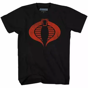 G.I. Joe Cobra Commander Distressed Symbol T-Shirt, Graphic tees, Streetwear, Short sleeve, T Shirt for Men, Top, Menswear Crewneck