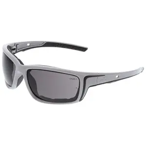 MCR Safety Swagger SR5 Foam-Lined Safety Glasses with Gray Frame and Polarized Gray MAX6 Anti-Fog Lens