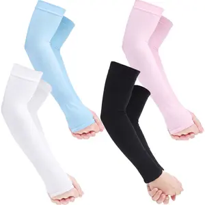 2-Pack Fingerless UV Protection Arm Sleeves – Cooling, Breathable, Stretchy & Comfortable for Outdoor, Sports，Camping, Cycling，Travel & Summer Activities sun uv garden arm
