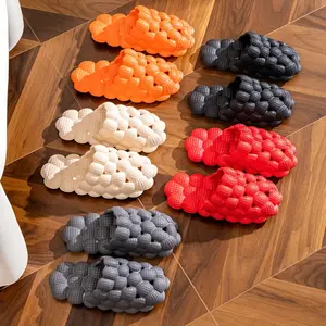 Bubble Slides For Women And Men, Spa Massage Non-slip Golf Ball Slippers, Funny Lychee Soft Beach Sandals