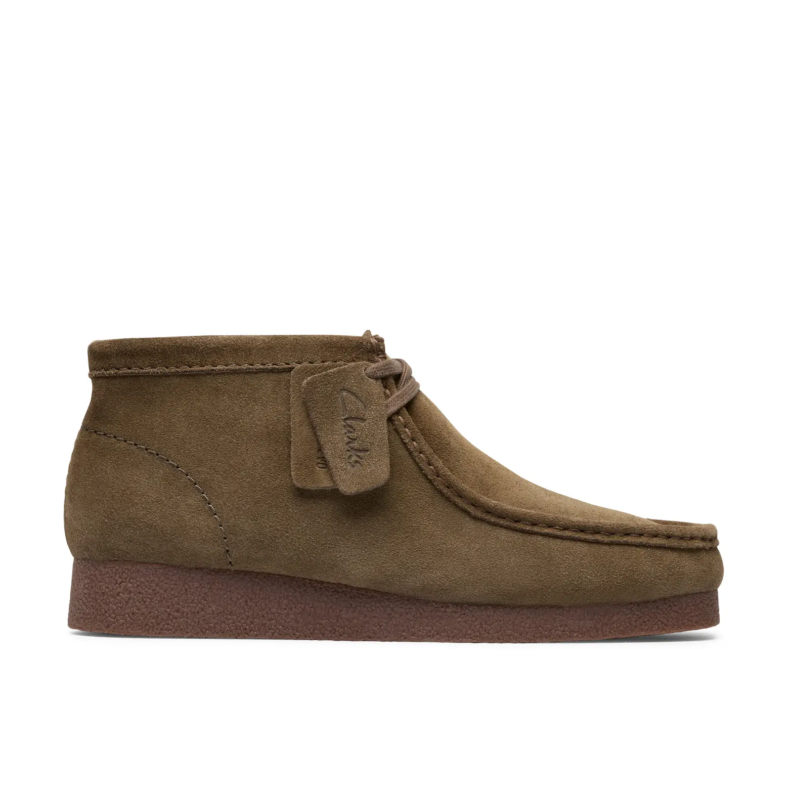Men\'s Clarks Wallaby Brown Suede Shoes - Classic Lace-Up Comfort Wallabee Shoes - MJ Footwear main image 2