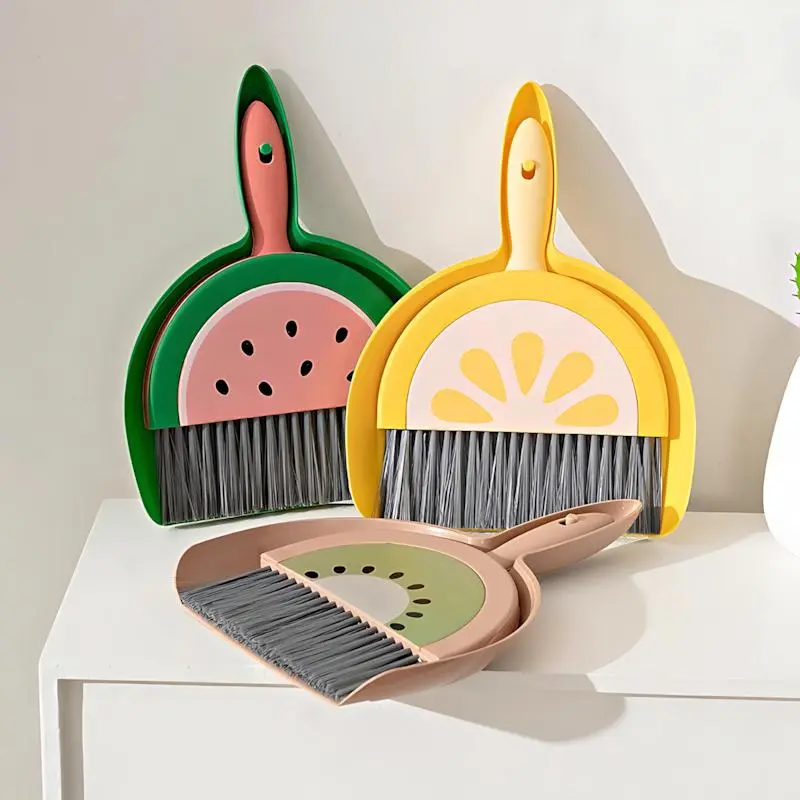 Desktop Mini Dustpan Set - Small Dust Brooms for School Tables - Suitable for Children and Young Students