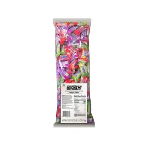 Assorted Bulk Candy Bag, Green Apple Strawberry Mango Grape, Soft & Chewy Candy 2lb - 185+ Pieces Individually Wrapped Variety Pack - Made with Immensely Juicy Fruity Flavors