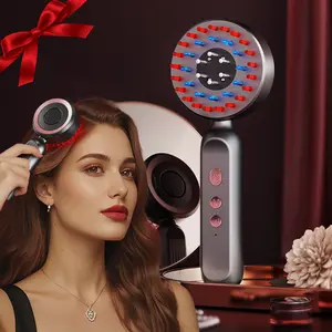 Upgraded Electric Liquid Massage Comb for Essential Oil Infusion Hair Root Care, Scalp Massager Relaxing & Absorption Promoter, Head Massagers