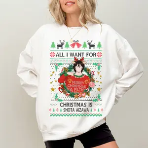 Sh0ta Aizaawaa Christmas SweatShirt, My Heroes Academiaa SweatShirt, MHA Christmas Tee, Gift For Fan, For Men, For Women, Streetwear