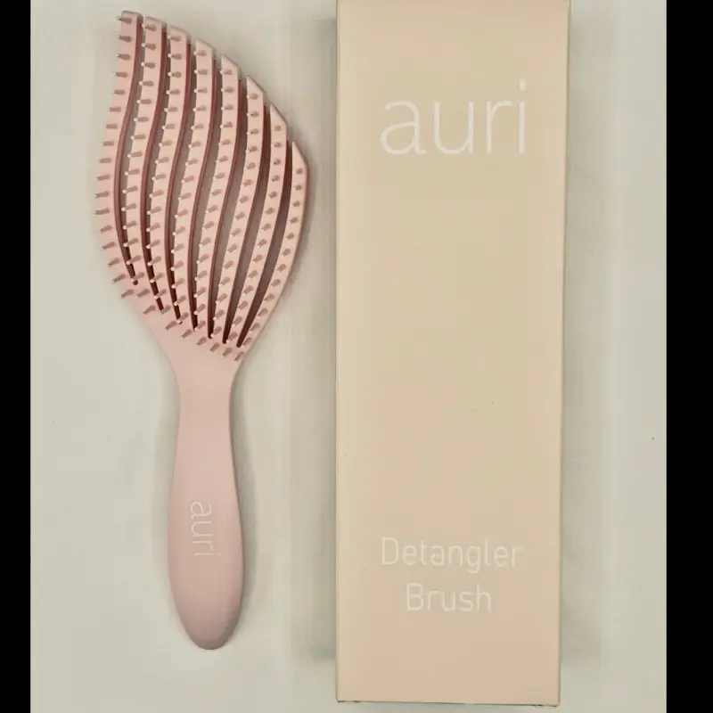 Auri Hair Brush, Haircare Tool for All Hair Types, Lightweight Durable Plastic Design for Achieving Sleek Hairstyle