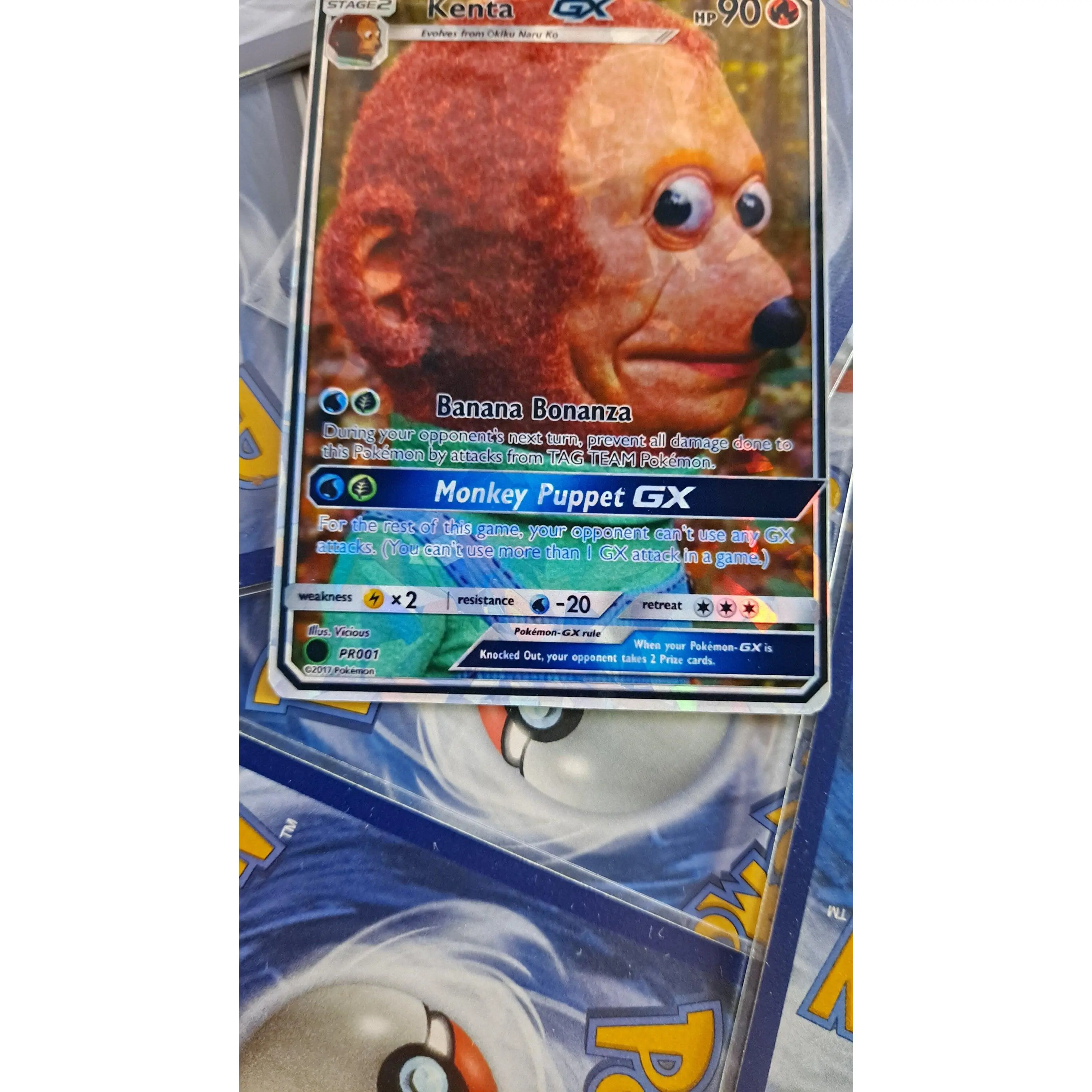 Monkey Puppet meme Pokemon Card - TikTok Shop