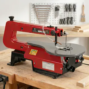 【GARVEE】 16-Inch Variable Speed Scroll Saw with Extra-Large Adjustable Tilting Table and LED Light – Perfect for Woodworking, Acrylic, and Precision Craft Cuts Wood Cutting Machine Saw Blades Tool Box Tool Kit