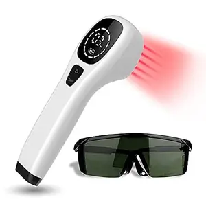 Red Light Therapy Device for Pets/Human, Infrared Light Therapy for Joints & Muscles Pain Relief, Handheld Cold Laser Therapy Device for Face and Body, with Dual Wavelenghth (808nm+650nm)