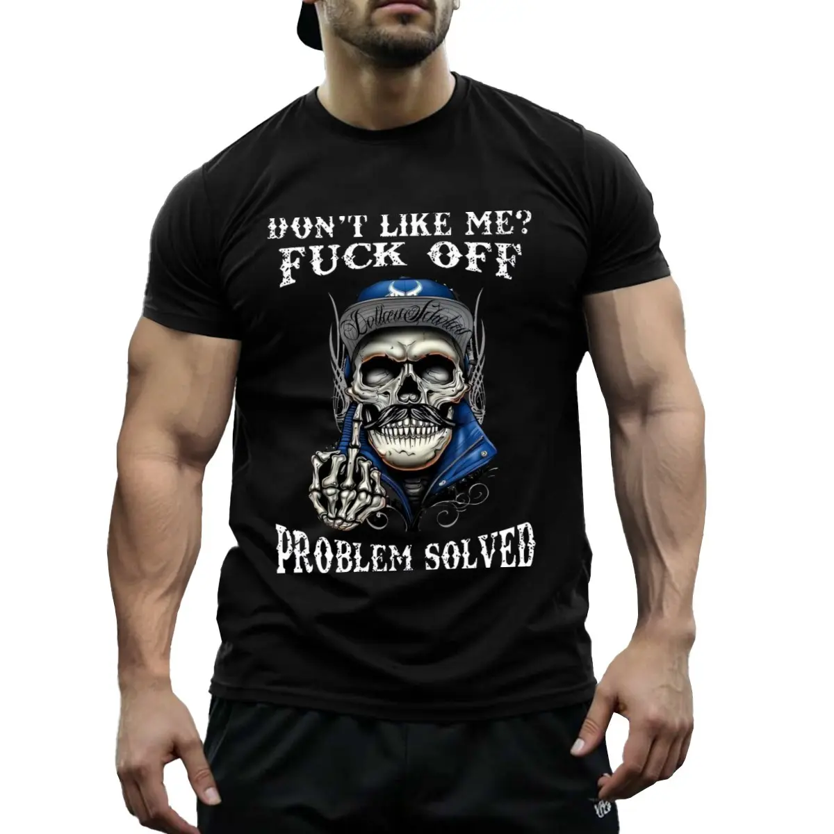 Edgy Attitude T-Shirt for Men Women - Savage Saying Unbothered Graphic Tee - Funny Problem Solved Hater Proof Daily Wear Top,jesus,tshirt,