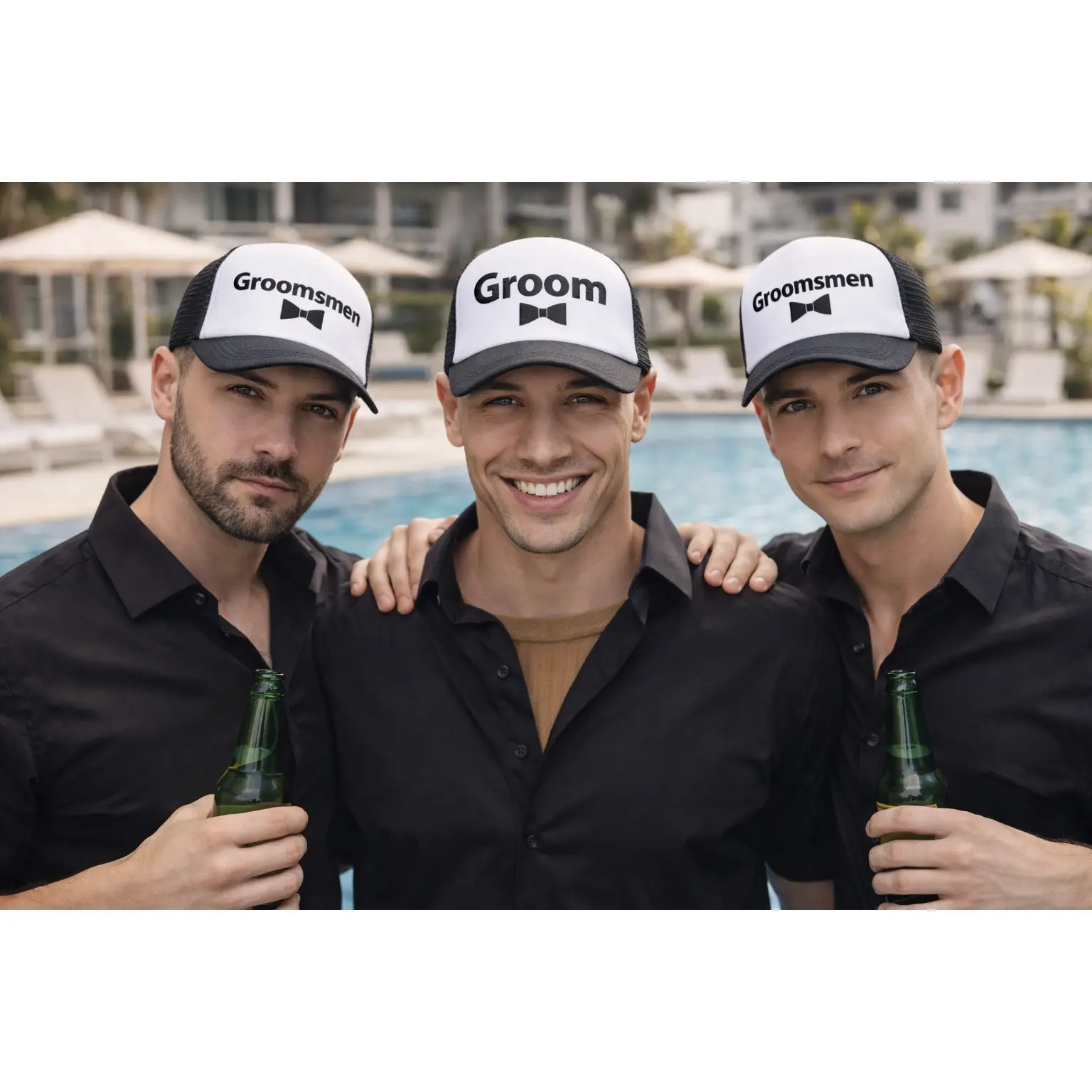 Groomsmen Custom Trucker Caps