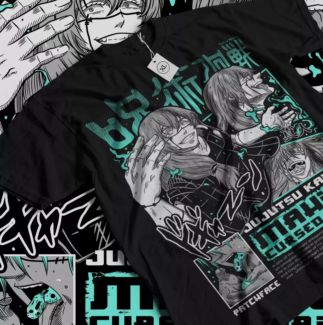 Mahito T-shirt Jujutsu Kaisen Fushiguro Toji Unisex Anime Gifts Shirt All Size