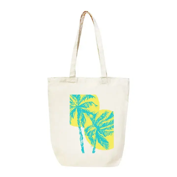 Islands in the Sun Canvas Tote Tropical Beach Travel Shoulder Bag #HPT2518-ISLAND