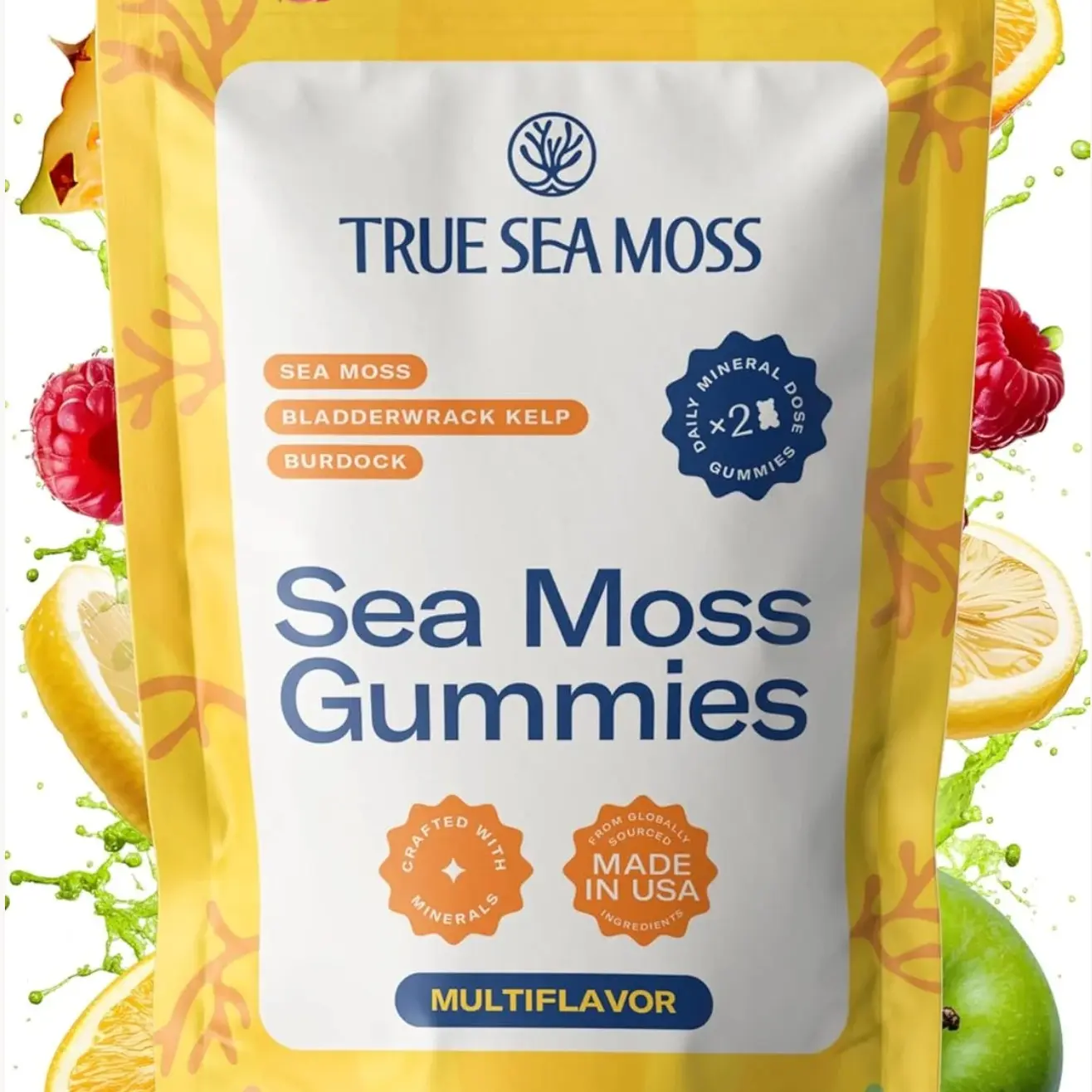 True Sea Moss Gummies 60 Count | Multiflavor | Scarlet Reserve