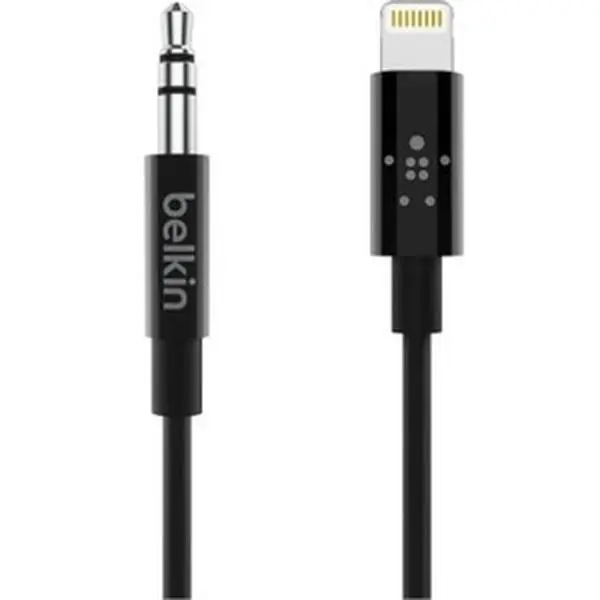 Belkin 3.5 mm Audio Cable with Lightning Connector - Mobile Phone Accessory, Lightning Plug, Single Cable for Phone Users