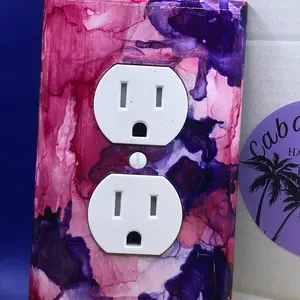 Handmade wall plate outlet cover
