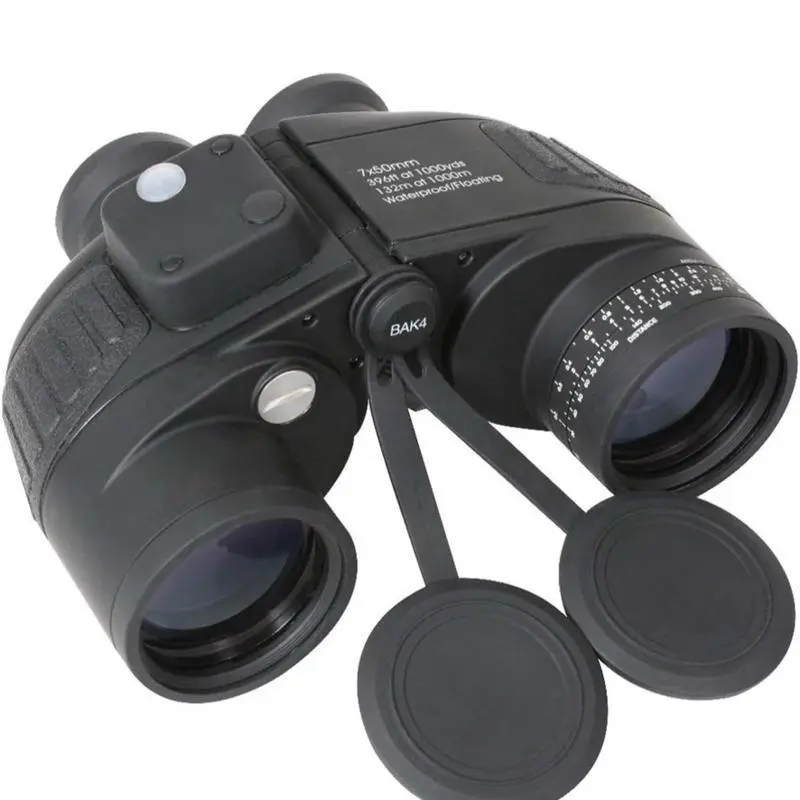 ROTHCO Military-Style 7x50mm Binoculars with Accurate Range Finder & Compass - Fog-Proof Rubberized Body, Buoyant, 132m/1000m Field of View, 132 M / 1000 M