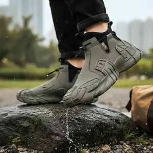 Men's Retro Brown Hiking Shoes: Trekking Camping Shoes, Heavy-Duty Sole for Wild Exploration, Functional Style with Waterproof & Non-Slip, Streetwear-Ready for Outdoor Conquest & Daily Wear