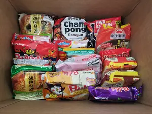 20 Pack Variety Instant Noodle Ramen Pack Assorted Flavors Food Chicken Beef Spicy