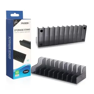 Ps4 & Ps5 Game Disc Storage Rack, 2-Piece Set for Organizing and Displaying Games, Vertical Stand for Console Accessories