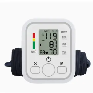 Blood Pressure Monitor Upper Arm, Fits 8.7–16.5" Standard & Large Cuff, Automatic Digital BP Machine with LED Backlit Display, Type-C Power & 4 AAA Batteries Included for Home Use