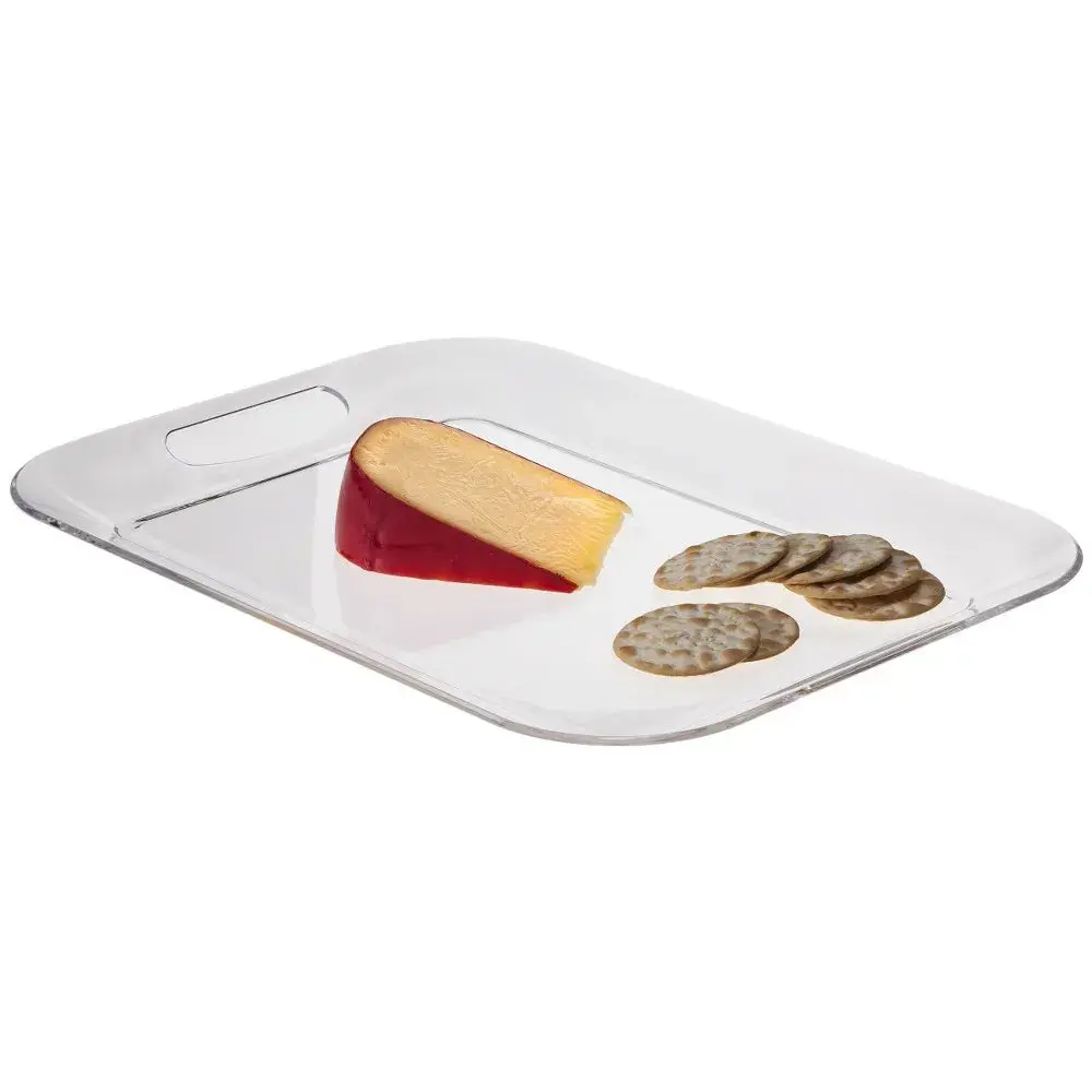 Plastic Serving Tray - Clear Rectangle