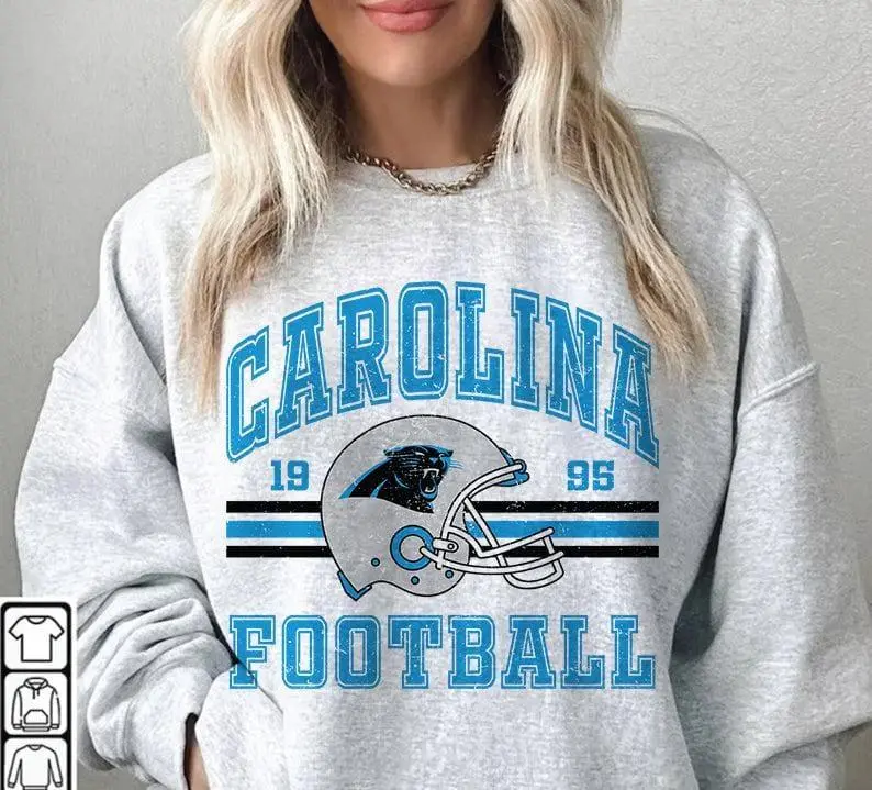 Carolina Football Sweatshirt , Vintage 90s Football Sweater, Made In USA, Gift For Football Fan