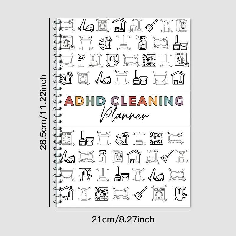 Never Forget a Chore Again Cleaning Planner 1-Count Spiral Weekly Household Notebook for Home Office & Dorm Room Easy to Use Versatile Practical