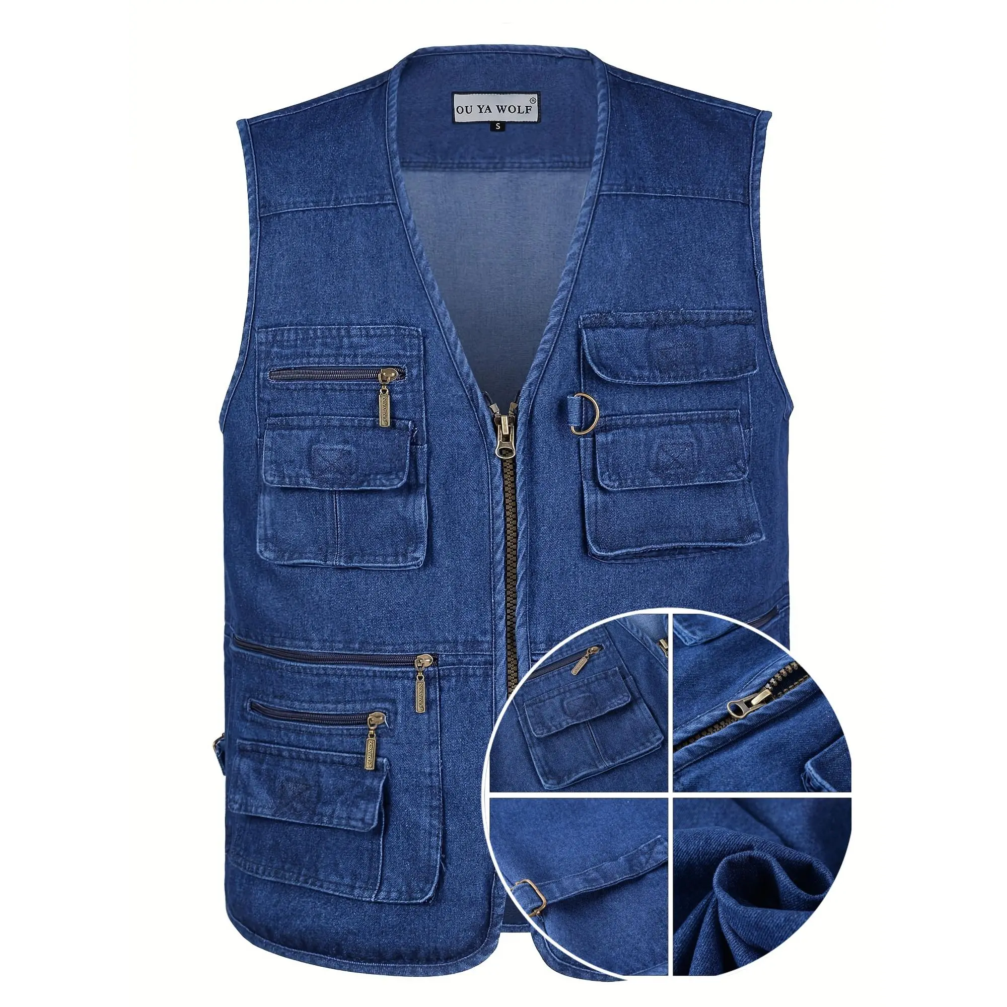 トップス Navy)Brook Big Pocket Nylon Vest L Brooks Brothers Men's