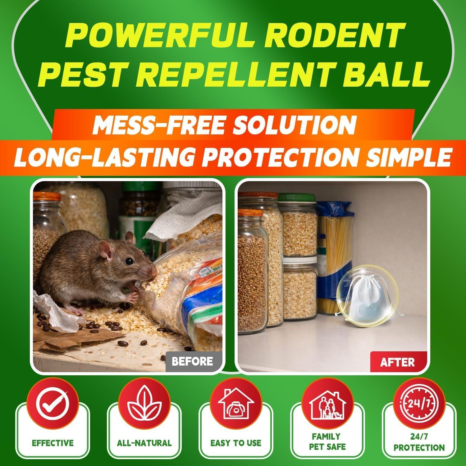 36-Pack Peppermint Oil Repellent Fast-Acting All-In-One Formula Deters Rats Mice Ants Eco-Friendly Cost-Effective Long-Lasting Strong Scent User-Friendly Safe