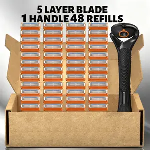 Men's manual shaver kit, blade material is safe and rust proof, easy to use and replace, high-quality material can be washed with water as a whole, classic men's shaving tool, Shaving Products