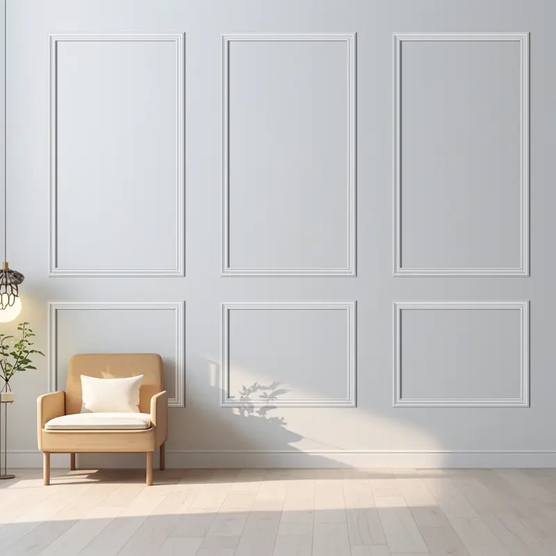 Art3d Classic Styrofoam 3D Wall Panel Kit - 30 Pre-Cut Pieces with Pre-Cut Alignment, DIY Wainscoting Panels, Interior Molding Trims, Texture Accents for Interior Walls, Living Room Decor (3 Tops, 3 Bottoms)