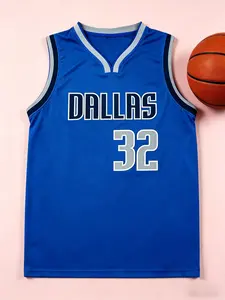 Men's Basketball Jersey Size 32 Embroidered Sporty Quick-Dry Loose Fit Outdoor Wear, Sportswear Top, Casual All-Seasons Athletic Clothing, Sport Top, Jersey Tops