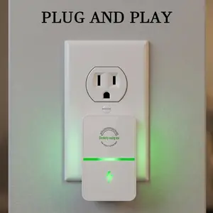2026 Updated Design 2-Count Plug-In Power Box with US Plug, Compatible with 90–250V Input Range Plug-In Power Box with US Plug 2026 Updated Design, Multi Plug Outlet