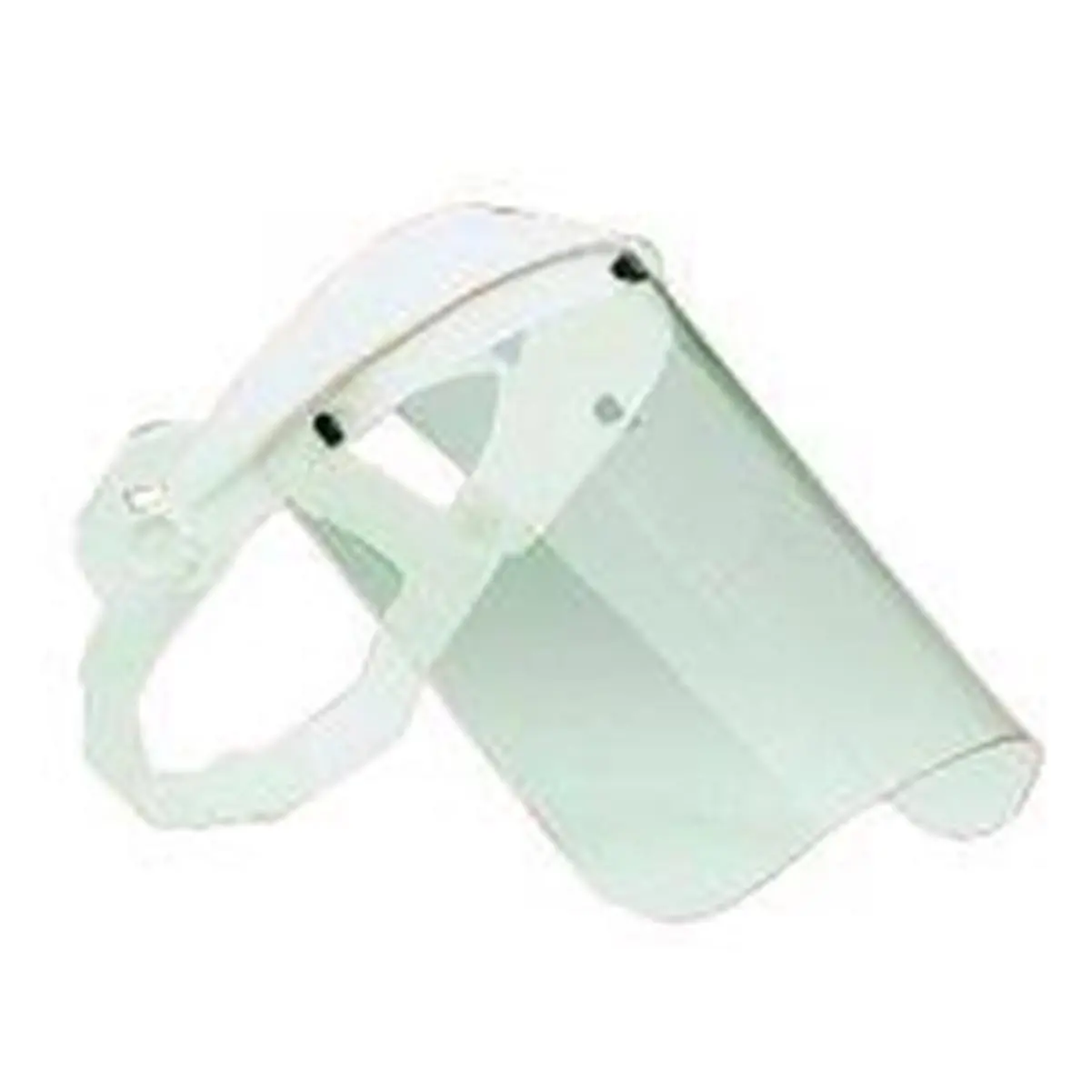 SAS Polycarbonate Face Shield with High-Impact Curved Lens, 8" x 15-1/2 Inches, with Secure Adjustable Headgear for Outdoor Face Protection
