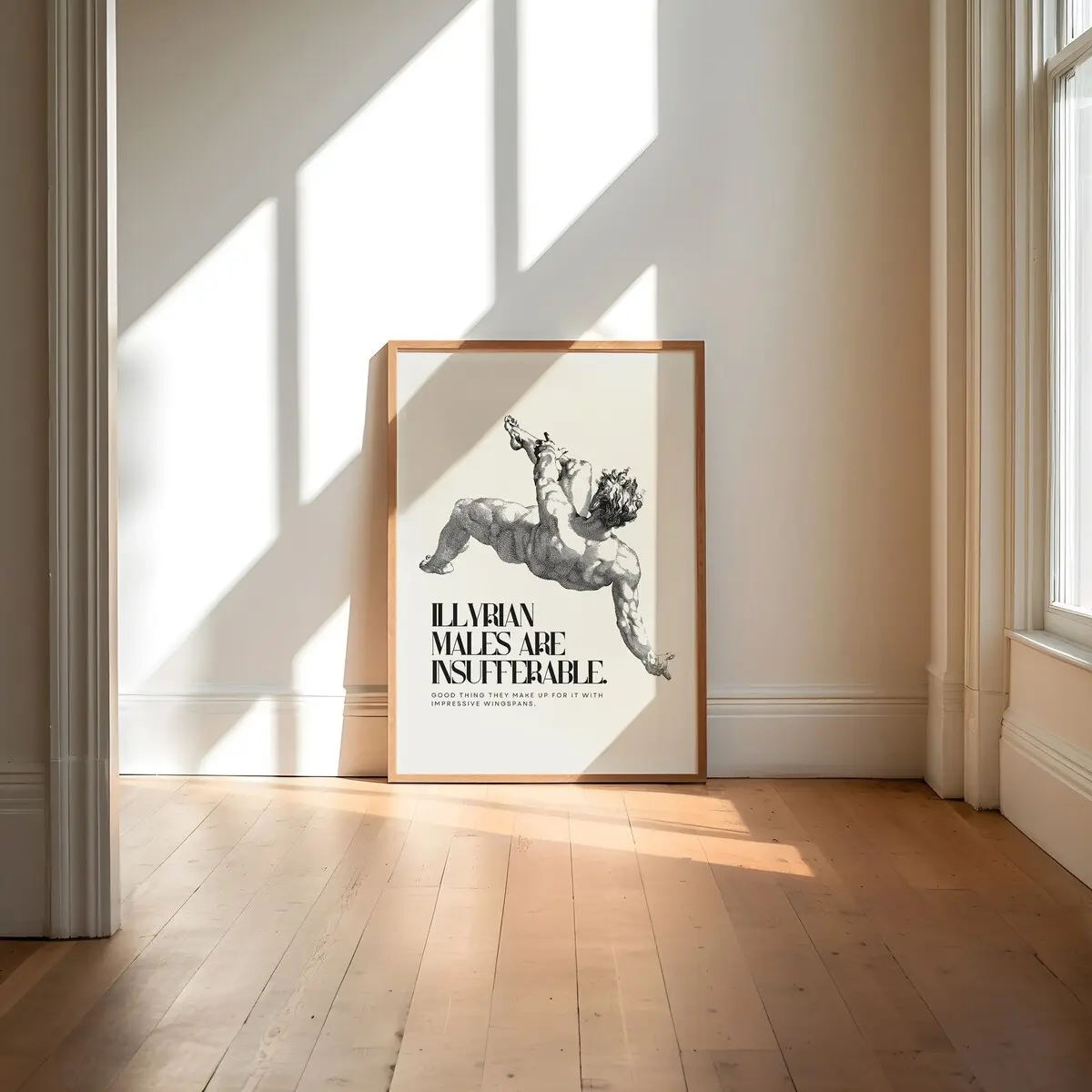 Room Decor, Acotar - Illyrian Wall Art Print; Rhysand, Night Court Velaris