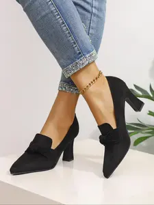 Women's Fashionable Solid Color Ankle Strap High Heel Shoes, Elegant Pointed Toe Heels for Party, Daily Clothing Decor for Women & Girls, Elegant Heeled Shoes, Classy