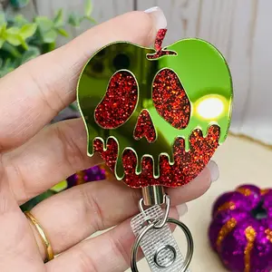 Poison Apple Halloween Badge Reel