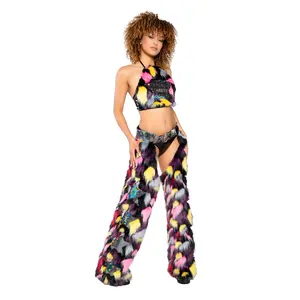 Faux Fur/Vinyl Star Chaps